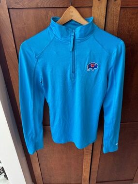 Blue Badger Sport Women's 1/4 Zip Long Sleeve Pullover Love Buffalo NY Small